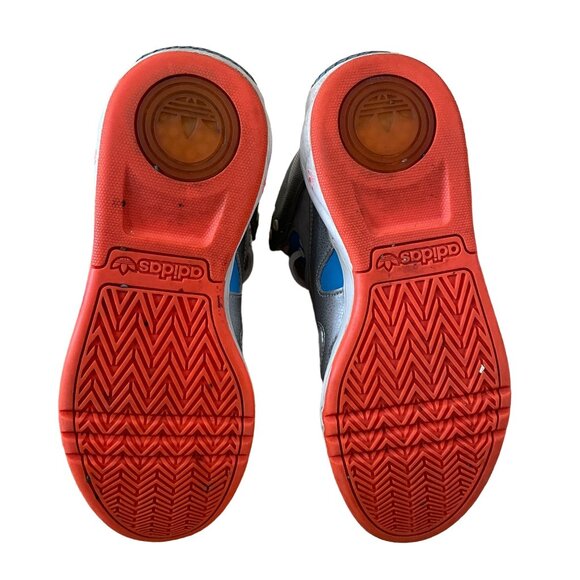 Adidas Kids High-Top Sneakers Youth Size 6.5 Gray & Red - Picture 8 of 8